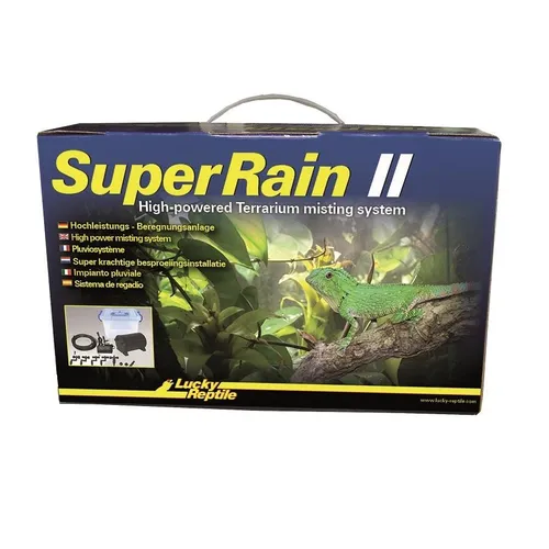 Lucky Reptile Super Rain II Beregnungsanlage - Befeuchtung für Terrarien, extrem leistungsstark und leise, stufenlos regulierbarer Druck für optimale Anpassung an Ihr Terrarium.