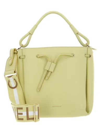 COCCINELLE Handtasche Eclyps, aus echtem Rindsleder in gelb von Coccinelle