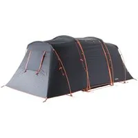 TAMBU Outdoor Camping Zelt für 4 Personen - Campingzelt für Familien mit 2 getrennten Schlafkabinen und 1,80 m Stehhöhe, aus 100% recyceltem Material für umweltbewusstes Camping.