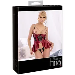 Abierta Fina Erotische Dessous-Set-22141723241 Rot 80B/M in rot von Abierta Fina