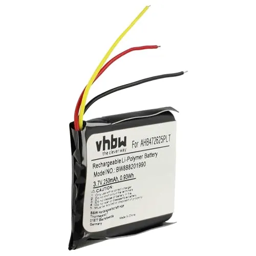 vhbw Akku Ersatz für Jabra CP-GN650, AHB472625PLT, AHB682828PS für Wireless Headset Kopfhörer (250 mAh, 3,7 V, Li-Polymer)
