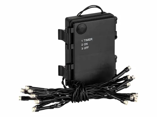 Coen Bakker Deco BV LED-Lichterkette LED Lights, Batterie außen schwarz 1,4m Timer warmweiß