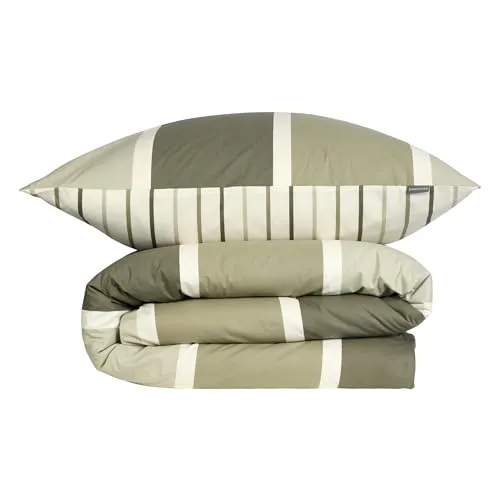 Schiesser Bettwäscheset Brody | 2-teilig | Gestreift in grün von Schiesser