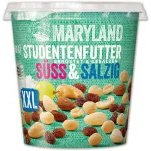 Maryland Studentenfutter süß und salzig, mit Rosinen, 450g