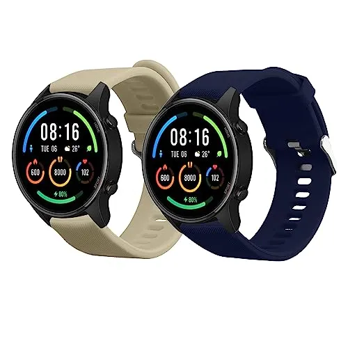kwmobile 2x Uhrenarmband für Xiaomi Mi Watch/Mi Watch Color Sport Armband