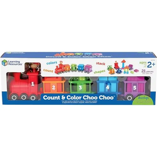 Learning Resources Choo-Choo Bimmelbahn – Zahlen & Farben