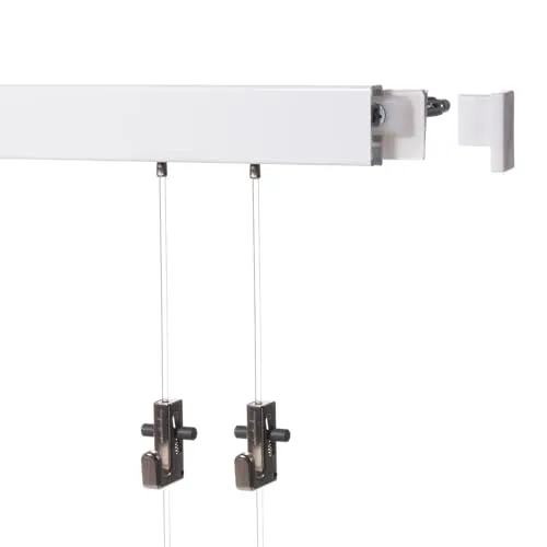 SOFT-RAIL® Bilderschienen Set COMFORT (M), 1 x 2m, Weiß von SOFT-RAIL