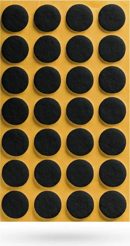 Filzgleiter Ø 20 x 3 mm selbstklebend schwarz Möbelschoner Möbelschutz Bodenschutz Möbelgleiter SOTECH 28 x