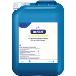 BODE Bacillol 30 Sensitive Foam 5 L - Sanfte Desinfektion für empfindliche Oberflächen - Wundbehandlungsmittel, speziell für empfindliche Flächen entwickelt, bietet umfassende Materialverträglichkeit und breites Wirkungsspektrum gegen Mikroorganismen.