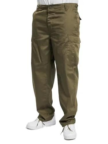Brandit US Ranger Pants - Olive, Größe S - Wanderhosen im US Ranger Stil, mit verstellbarem Bund und großen Taschen für optimalen Komfort und Funktionalität beim Outdoor-Einsatz.