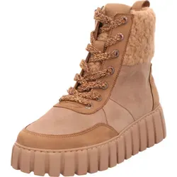 Gabor Schnürboots 36.485.32 Damen - Elegante Stiefeletten in Braun - Wanderschuhe für Damen, aus hochwertigem Veloursleder mit praktischem Reißverschluss für einfaches An- und Ausziehen. Flexibel und rutschhemmend für sicheren Halt.