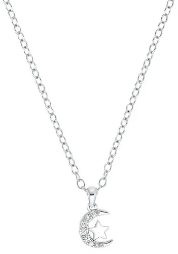 Prinzessin Lillifee Kette mit Anhänger aus 925 Sterling Silber - Kette für Mädchen aus hochwertigem 925 Sterling Silber, verziert mit funkelnden Zirkonia-Steinen. Ideal als Geschenk in Schmuckbox, Länge 35-38 cm.