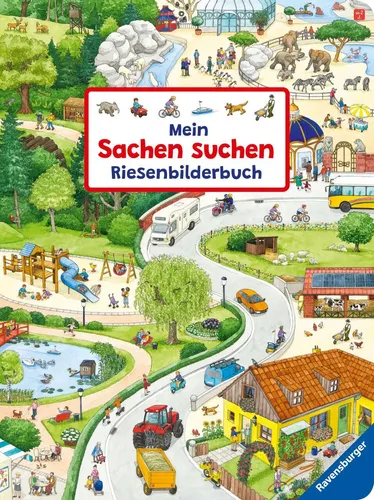 Mein Sachen suchen Riesenbilderbuch - Beschäftigungsbuch für Kinder mit großen, bunten Bildern, die das Suchen und Entdecken zu einem spannenden Erlebnis machen.