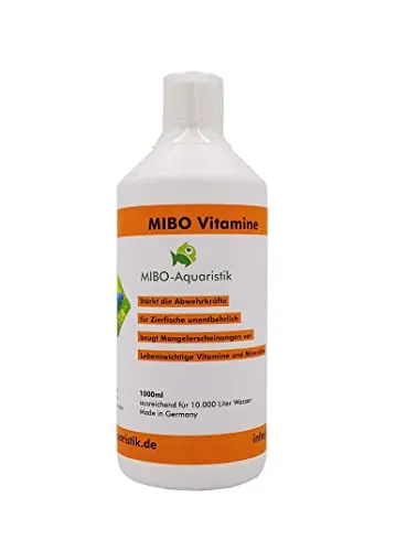 MIBO Vitamine 1.000 ml Flasche ausreichend für 10.000 Li Aquarium Wasser