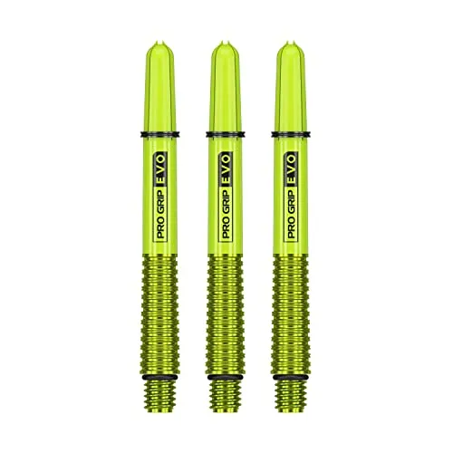 Target Darts Grün Pro Grip Evo Aluminium Dartschäfte Mittel