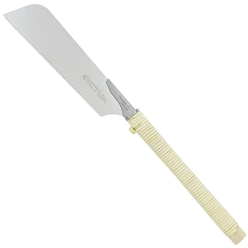 DICTUM® Kataba Japansäge – Präzisions-Zugsäge mit traditionellem Holzgriff - Sägen: 240 mm Klinge aus legiertem Stahl für präzise Schnitte, ideal für harte Materialien und Möbelherstellung.