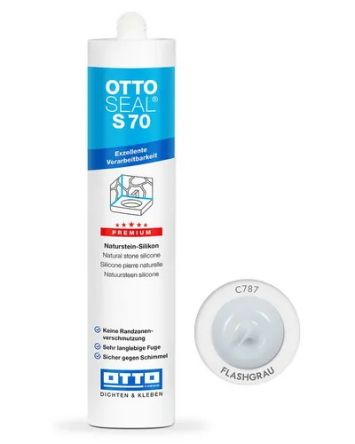 OTTO-Chemie Silikon Ottoseal S70 Premium-Naturstein-Silikon 310ml, gebrauchsfertig, neutral vernetzend