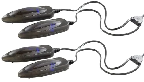 infactory UV Schuhdesinfektion: 2er-Set elektrische Schuhtrockner mit UV-Licht