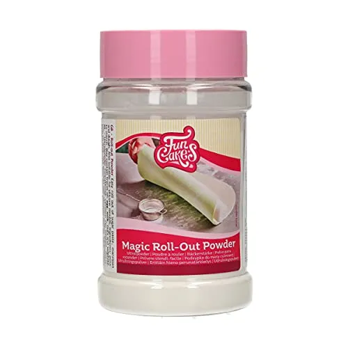 FunCakes Bäckerstärke (Magic Roll-Out Powder): Sehr feine Bäckerstärke zum Ausrollen von Fondant und Marzipan. Perfekt zum Dekorieren von Kuchen. Halal. 225 g.