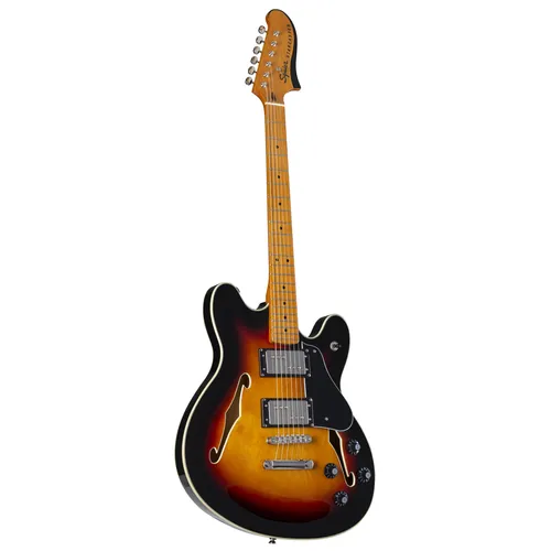Squier Classic Vibe Starcaster MN 3-Color Sunburst Halbakustische Gitarre - Gitarren – Authentische Neuauflage der 70er Jahre mit charakterstarkem Sound durch zwei Wide Range Humbucker und extrovertiertem Offset-Design.