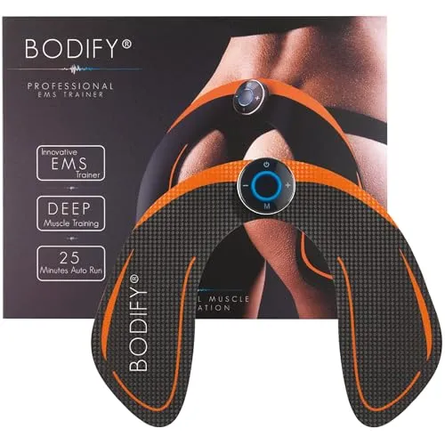 Bodify® EMS Trainingsgerät - Effektives Po-Training für Frauen - Potrainer - 25 Minuten hocheffizientes EMS Training für gezielten Muskelaufbau und Straffung der Po-Muskulatur. Ideal für Anfänger und Fortgeschrittene!