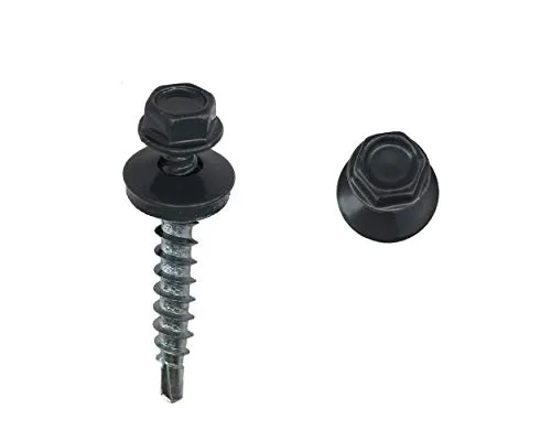 Bohrschrauben, Fassadenschrauben RAL 7016 anthrazit 4,8 x35 mm 100 Stück