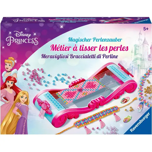 Disney Princess - Magischer Perlenzauber Bastelset - Gesellschaftsspiel für Kinder ab 5 Jahren, fördert Kreativität und Feinmotorik beim Basteln mit zauberhaften Perlen.