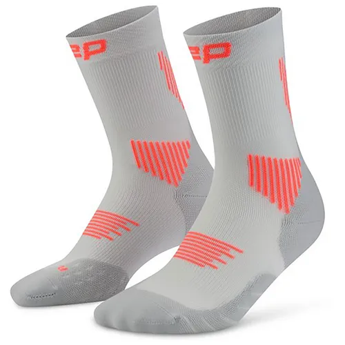 CEP Herren Core Run Mid Cut Socken – grau von CEP