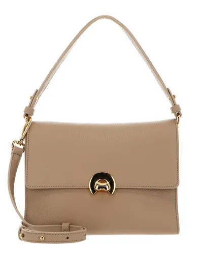 Coccinelle Binxie Umhängetasche aus Leder in Fresh Beige - Elegante Umhängetasche aus hochwertigem, genarbtem Rindsleder in Fresh Beige. Mit zwei Hauptfächern und abnehmbaren Riemen bietet sie Flexibilität und ausreichend Platz für Ihre Essentials.