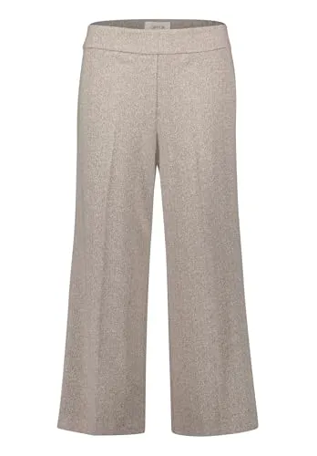 Cartoon Hose Casual 7/8 LAEn 9873 in Black/Camel - Stoffhosen mit figurumspielender Passform, ideal für lässige Outfits. Die 7/8-Länge und die praktischen Leistentaschen bieten Style und Komfort.