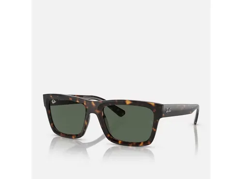 Ray-Ban 0RB4396 WARREN Unisex-Sonnenbrille - Sonnenbrillen mit braunem Acetat-Gestell und blauen Gläsern, ideal für stilbewusste Träger, die sowohl Schutz als auch modischen Akzent suchen.