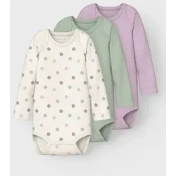 Name It Body NBFBODY 3P LS JET STREAM DOT NOOS (Packung, 3-tlg) blau 56