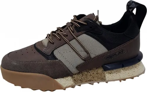 REPLAY Herren Sneaker mit Schnürsenkeln, Braun (Sand Black 3422), 44 - Herren-Sneaker mit modernem Design und bequemem Tragegefühl, perfekt für Alltag und Freizeit.