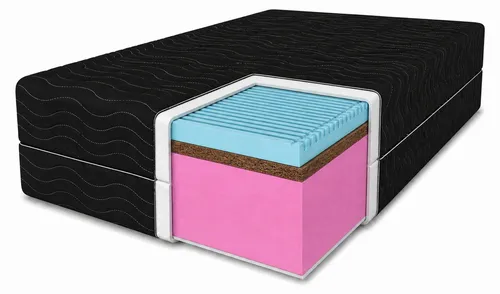 Komfortschaummatratze Kokosmatratze Twist mit Massageschicht - Doppelseitige Matratze für optimalen Schlafkomfort, Härtegrad H3/H4, mit 5 cm Massageschicht und antiallergischen Eigenschaften, ideal für Gesundheitsbewusste.