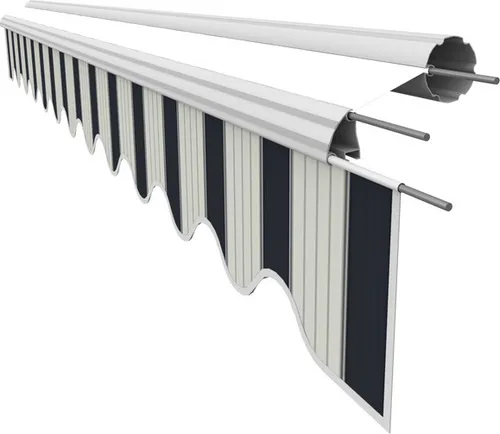 Leudus Markisen Volant für 3m Markisen Markisenbespannung Sonnenschutz Ersatzstoffe Sonnenmarkise fertig genäht (2,82x0.21m, SPD037)