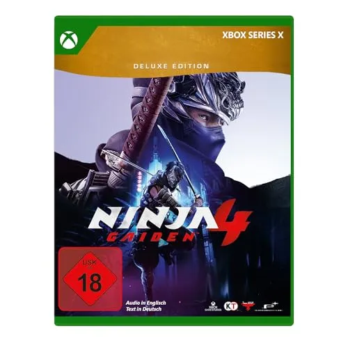 Ninja Gaiden 4 Deluxe Edition für Microsoft Xbox Series X - Action & Abenteuer Videospiel in der Deluxe Edition, erscheint voraussichtlich am 21.10.2025, bietet fesselndes Hack & Slash Gameplay und ist ohne Regionalsperre spielbar.