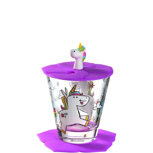 Leonardo BAMBINI Kinderbecherset Einhorn 3-teilig in blau von LEONARDO