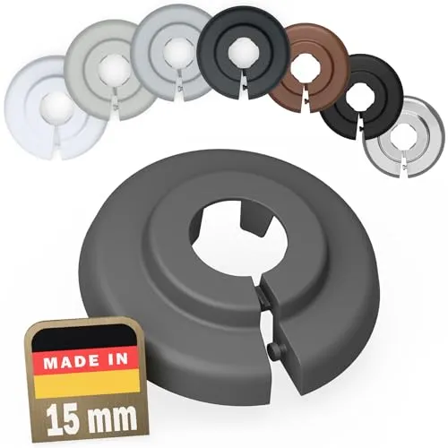 FUX 2 St. Heizungsrohr Rosette 15mm Abdeckung Verkleidung von FUX