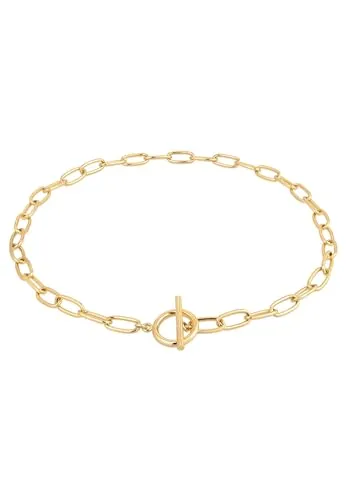 Produktbild Elli Halskette Damen Glieder Basic T-Verschluss Goldfarben