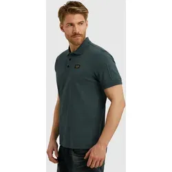Poloshirt PME LEGEND, Herren, Gr. 4XL, stargazer, Web, Obermaterial: 95% Baumwolle, 5% Elasthan, unifarben, normal hüftbedeckend, Rundhals, Shirts, mit Logostickerei