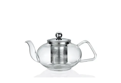 Küchenprofi Teekanne 0,8 L - Teekocher aus klarem Glas, ideal für aromatischen Tee-Genuss und stilvolle Präsentation.