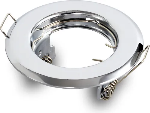 Einbaustrahler Rahmen Einbauspot GU10 Einbaurahmen für LED Lampen max 50W Deckenstrahler Spot Silber RIK.15