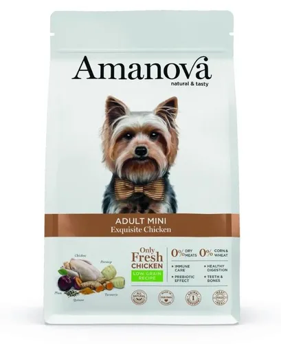 Amanova Hundefutter für kleine Hunderassen mit Huhn