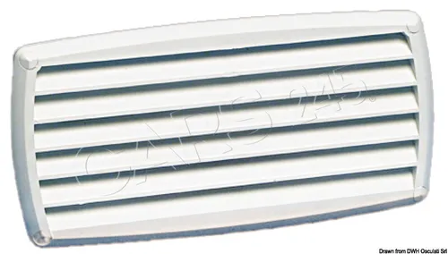 OSCULATI ABS-Lüftungsgitter weiß 201x101 mm