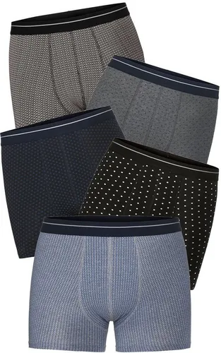 Franco Bettoni Boxershorts 5er-Pack - 5er Pack Boxershorts aus hochwertiger Baumwolle und Elasthan für optimalen Komfort. Weiche Flachnähte und elastischer Komfortbund sorgen für perfekten Sitz ohne Einschneiden.