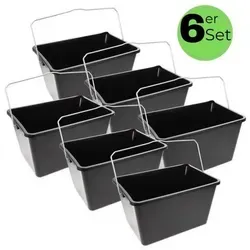 GarPet Farbeimer 6 Stück 12 L mit Ausgießer von GarPet