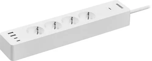 OSRAM SMART+ WIFI MATTER Smarte 3-fach Steckdosenleiste mit USB - Steckdosen & Zubehör mit individueller App- und Sprachsteuerung, 3.680 W Schaltleistung und USB-Schnellladung für effizientes Laden und Energieüberwachung.