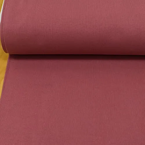 MAGAM-Stoffe Laura Bündchenstoff Grobstrick uni Bio Meterware 50cm (05. Altrosa dunkel/Mauve)