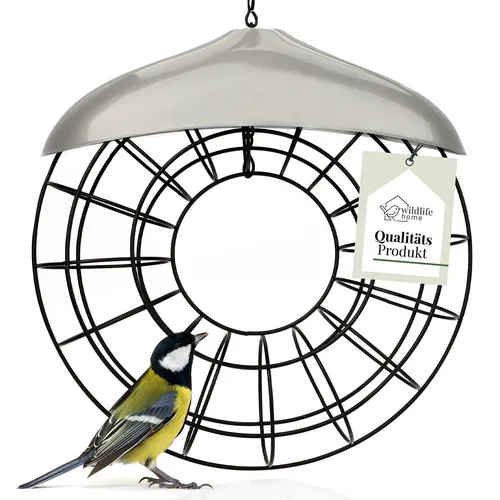 Wildlife Home Meisenknödel Futterring Meisenknödelhalter Metall Futtersäule