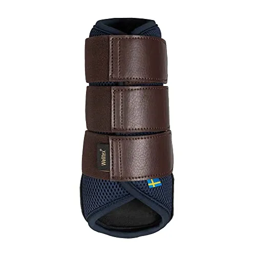 Back on Track Air Flow Gamaschen (M, Blau) - Gamaschen & Schützer für Pferde, mit Welltex Technologie und atmungsaktivem 3D Netzmaterial für optimalen Komfort und Stoßabsorption.